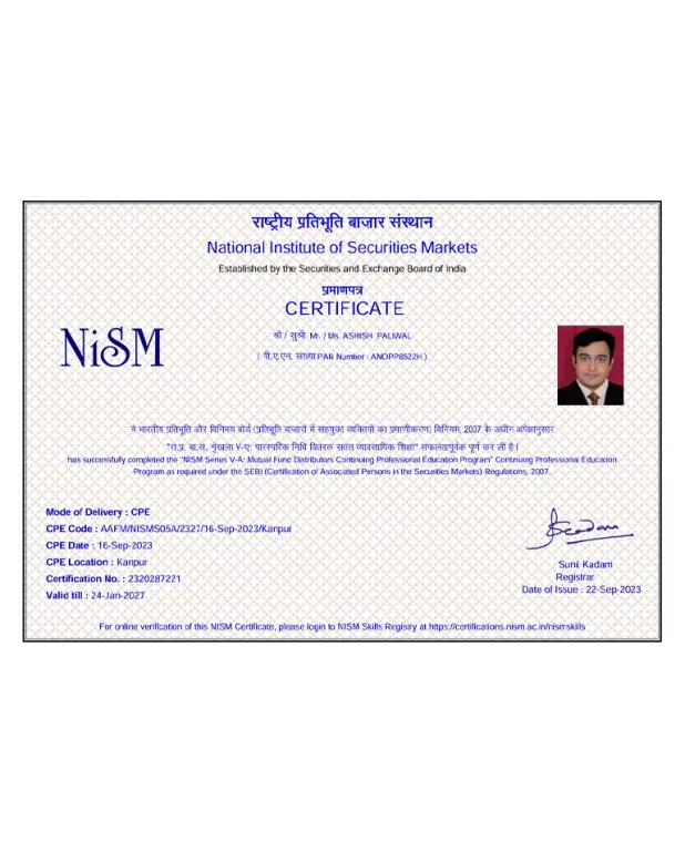 NISM Certification — National Institute of Securities Markets